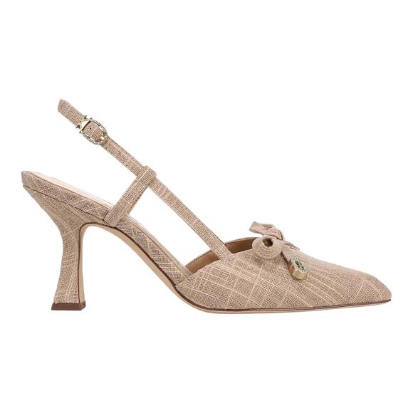 Circus by Sam Edelman Women's Monica Bow Slingback Pumps Light Tan Size 9 1/2 - Picture 2 of 4